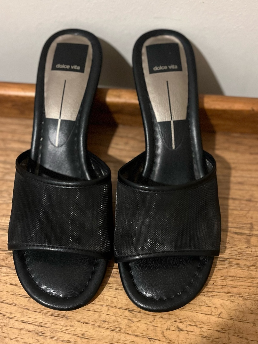 Dolce Vita Mesh Kitten Heel Sandal Size 7.5